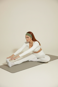 Brunette Matcha Headband White Outfit Studio