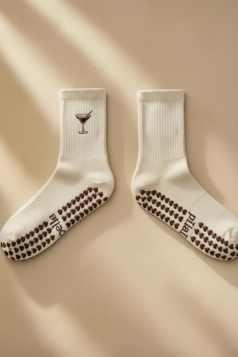 Espresso Martini Clean Grip Socks