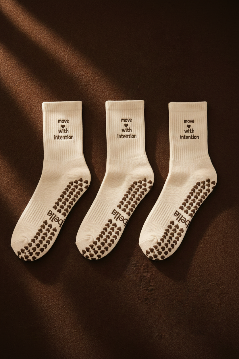 Grip Sock 3-Pack — All Cream