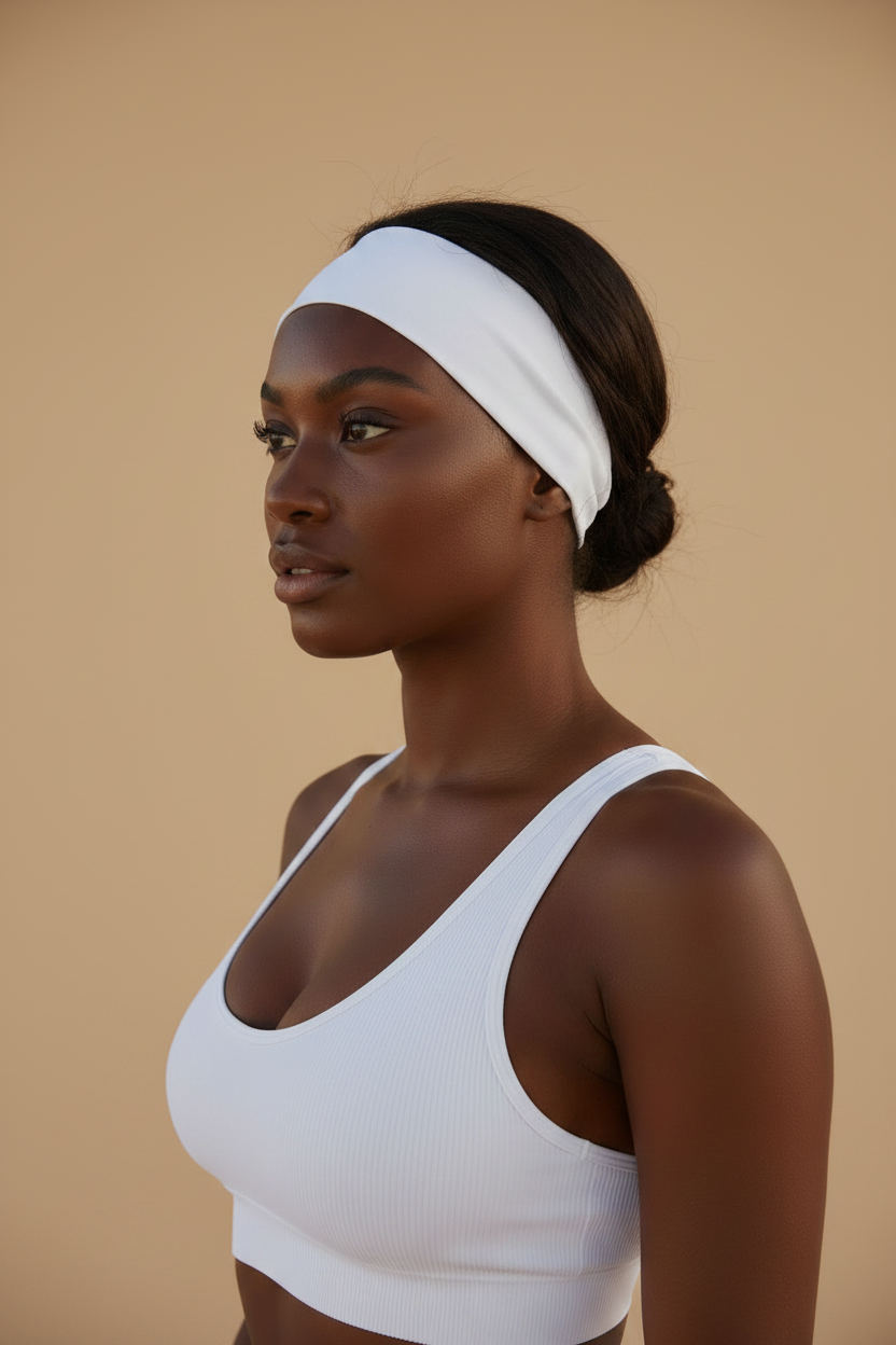 Headband model alternative pose