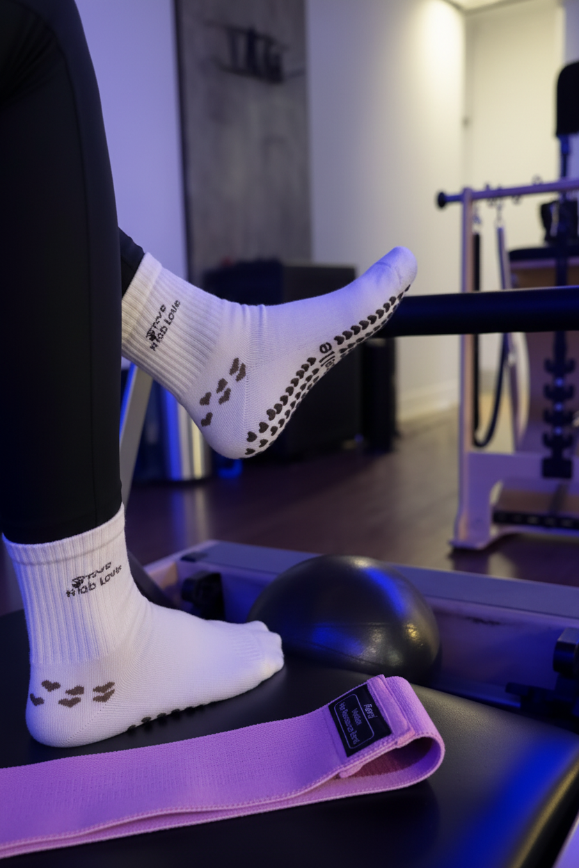 Premium grip socks workout image