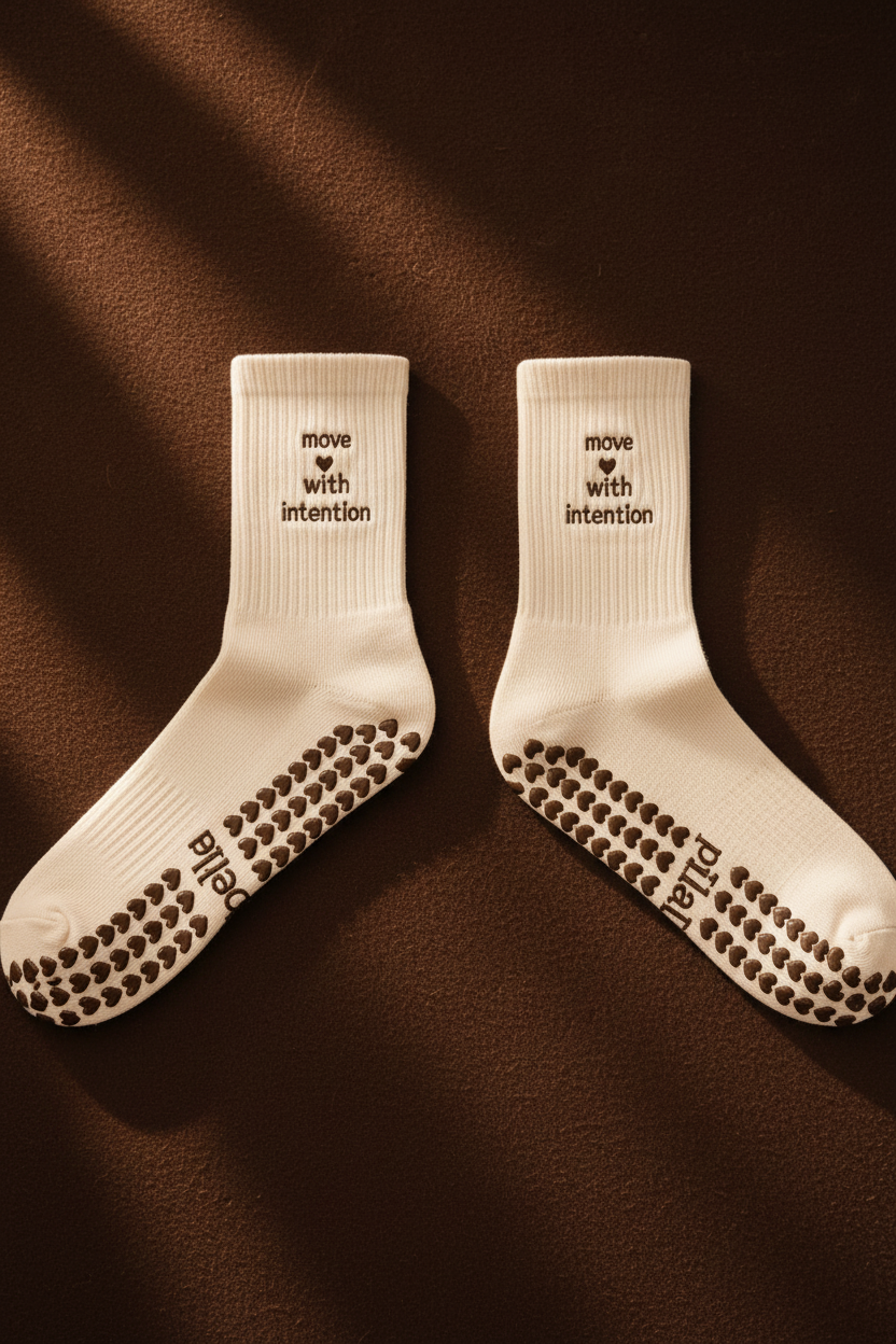 Signature Grip Socks - Espresso Background